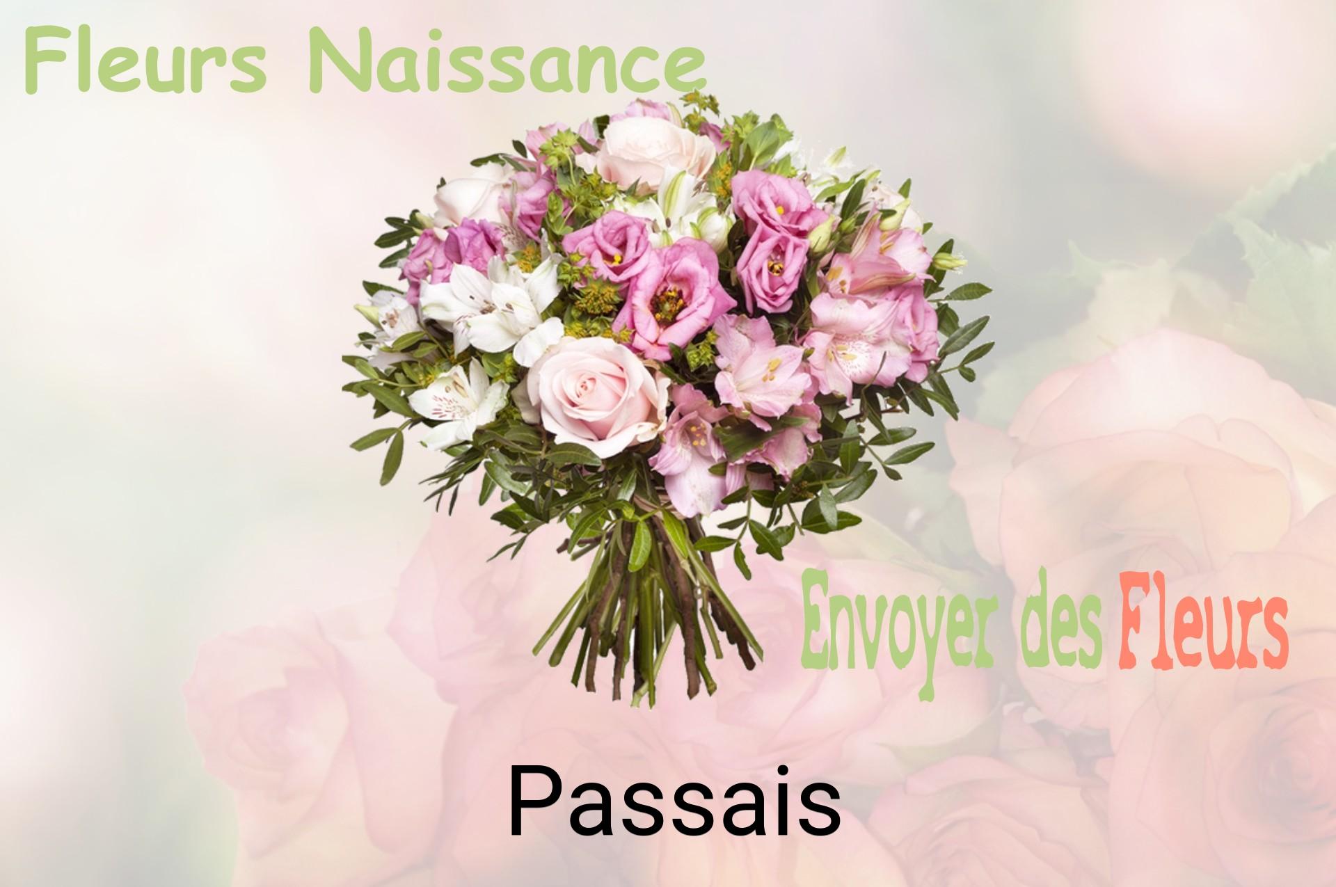 Bouquet de fleurs de naissance livré à Passais